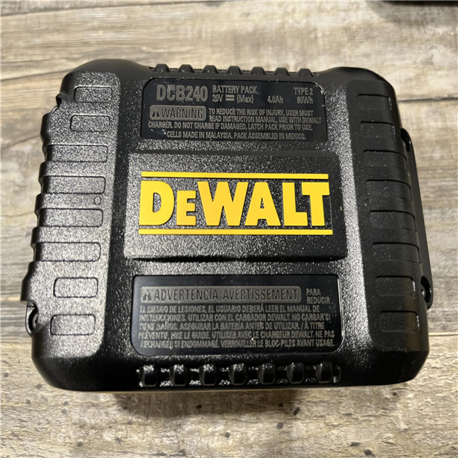 AS-IS DEWALT 20V MAX Compact Lithium-Ion 4.0Ah Battery Pack with 12V to 20V MAX Charger