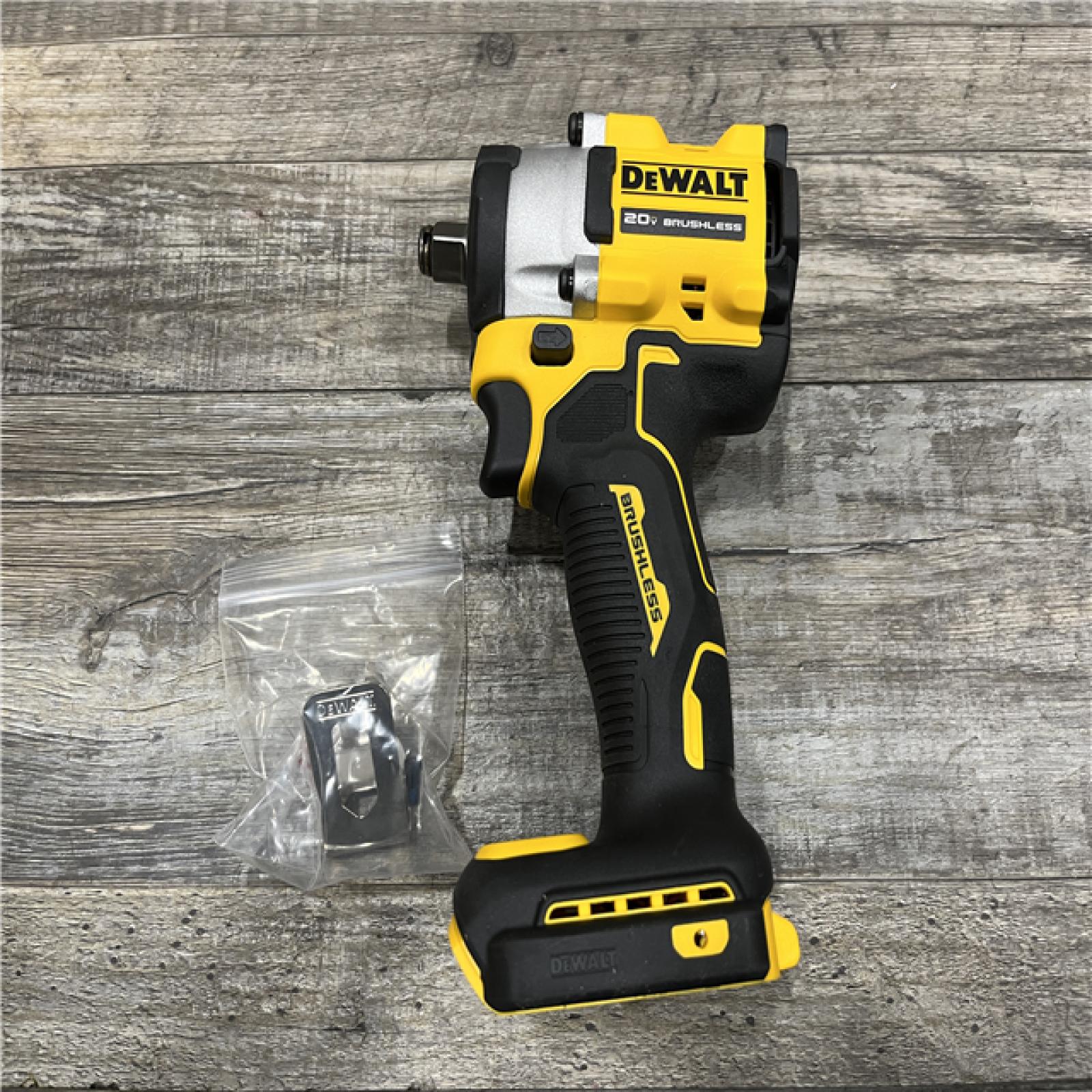 AS-IS DEWALT ATOMIC 20V MAX Cordless Brushless 1/2 in. Variable Speed Impact Wrench (Tool Only)