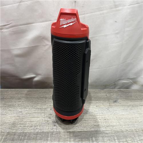 AS-IS Milwaukee 12-Volt Lithium-Ion Cordless Bluetooth Jobsite Speaker with PACKOUT Compatibility
