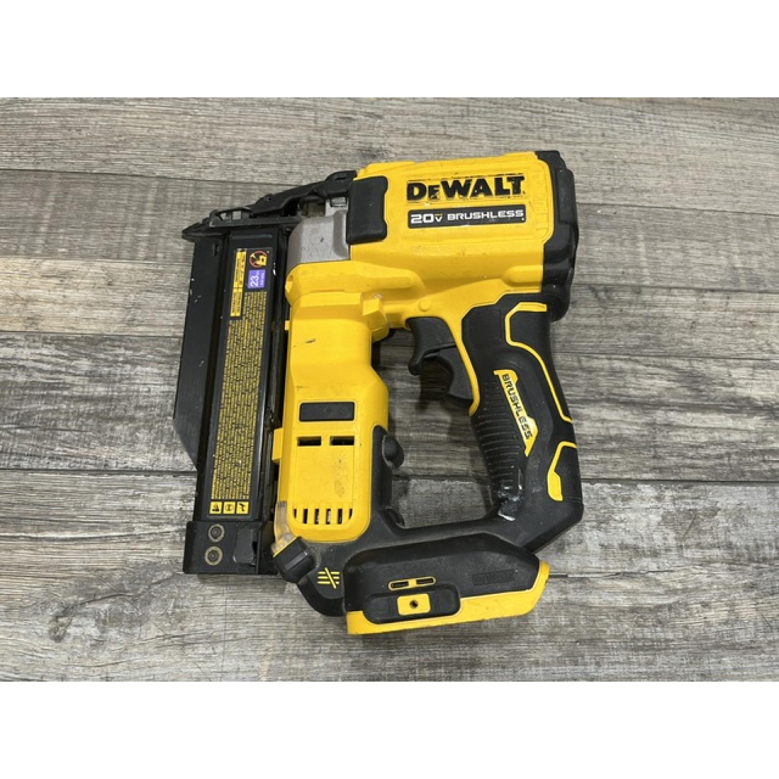 AS-IS DEWALT ATOMIC 20V MAX Lithium Ion Cordless 23 Gauge Pin Nailer (Tool Only)