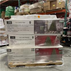 DALLAS LOCATION- AS-IS ASSORTED CHRISTMAS TREES & DECORATION PALLET