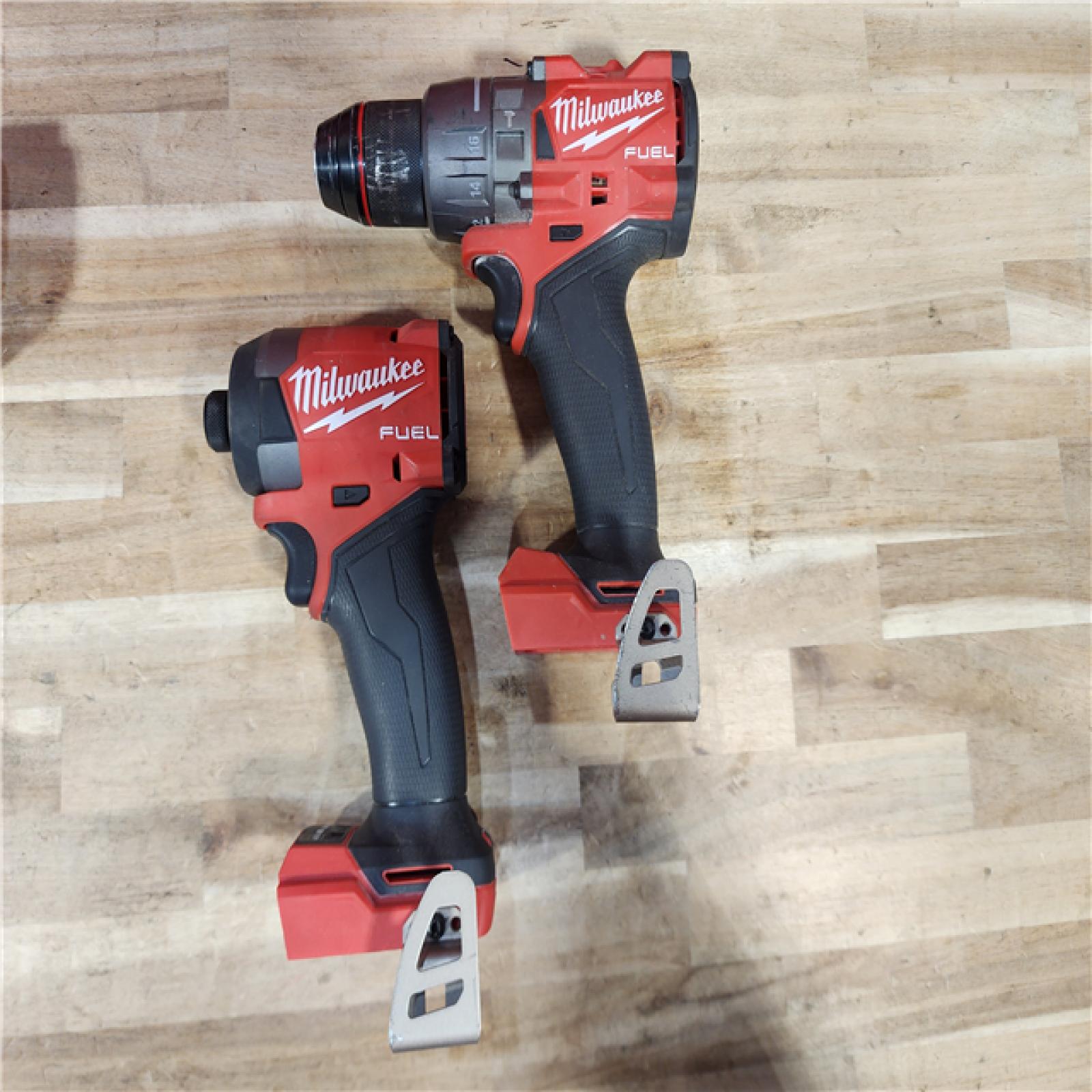 HOUSTON LOCATION - AS-IS Milwaukee FUEL 18V Lithium-Ion Brushless Cordless Hammer Drill and Impact Driver Combo Kit