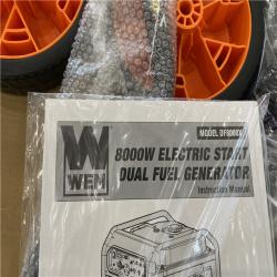 Houston Location - AS-IS WEN 8000w Electric Start Generator