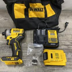 AS-IS DEWALT Atomic 20V Max Lithium-Ion Brushless Cordless Compact 1/4 in. Impact Driver Kit