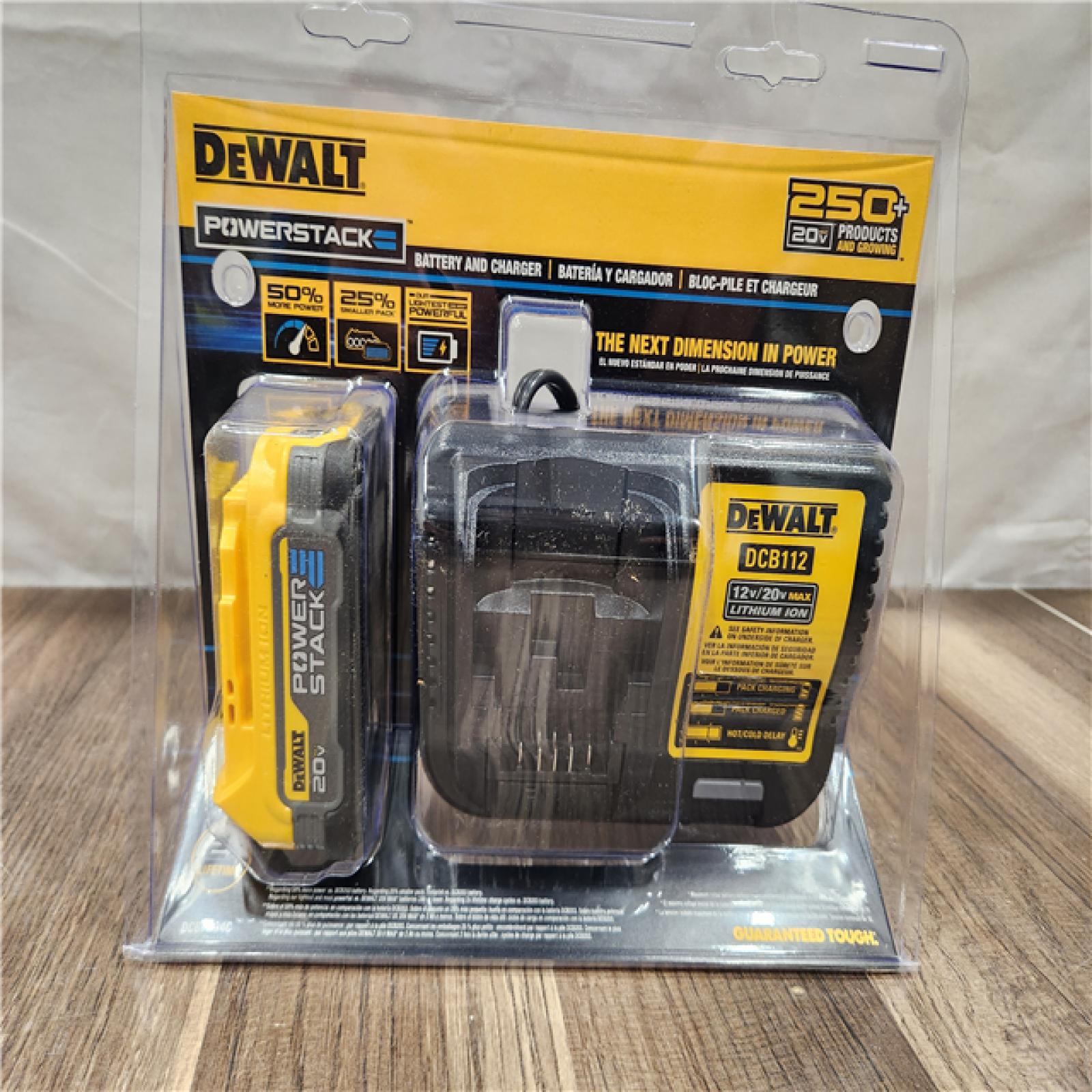 NEW- DEWALT DCBP034C 20V MAX Starter Kit with PowerStack Lithium-Ion Compact Battery and Charger