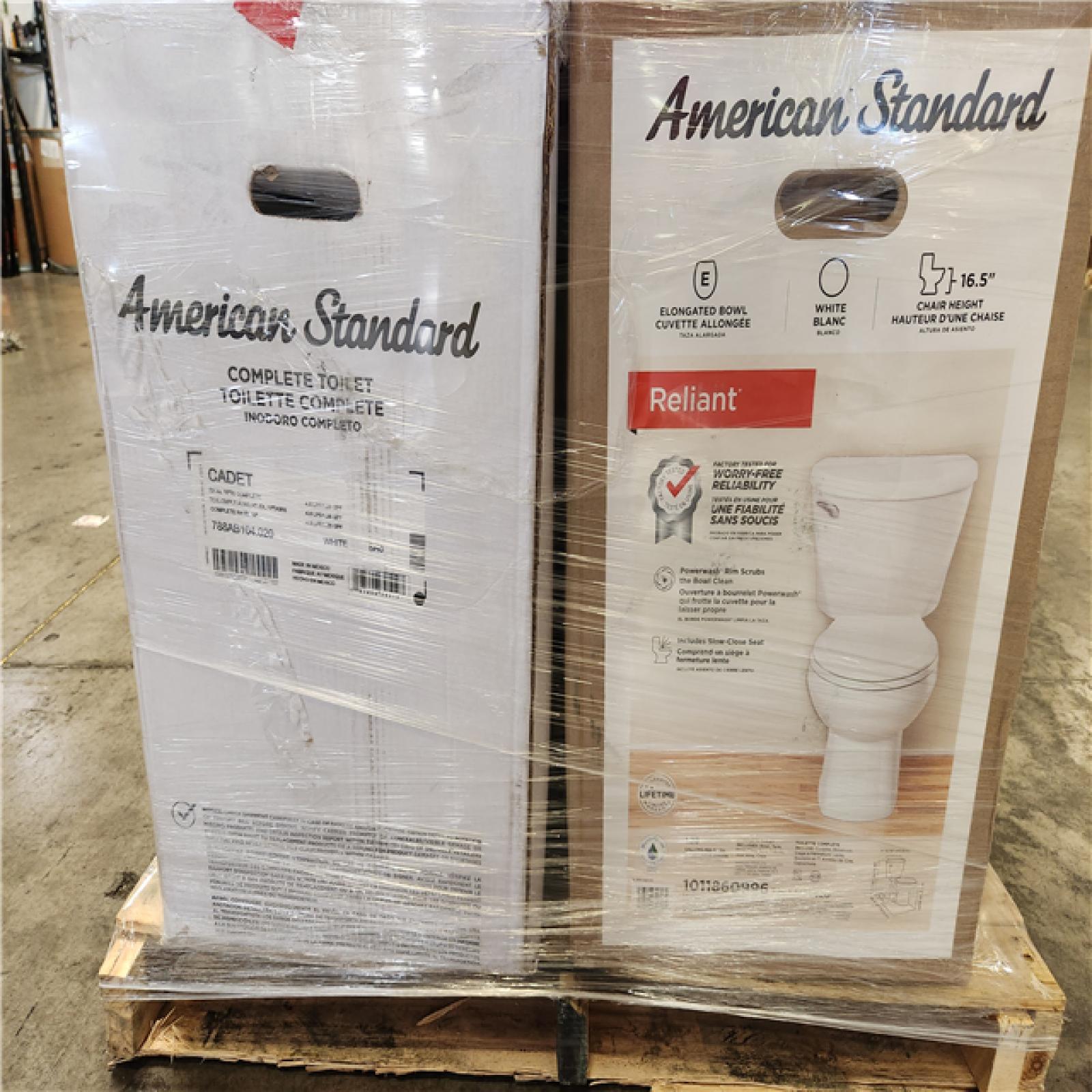 Phoenix Location AS-IS Mixed American Standard Toilet Pallet (6-Total)