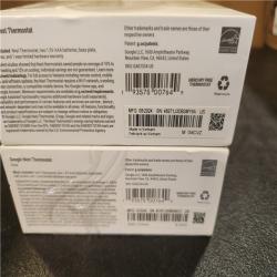 Phoenix AS-IS Google Nest Thermostat - Smart Programmable Wi-Fi Thermostat - (2-Pack)