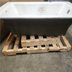 Phoenix AS-IS KOHLER Bellwether 60 in. x 32 in. Soaking Bathtub with Left-Hand Drain in White