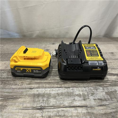 AS-IS DEWALT 20V MAX XR POWERSTACK Lithium-Ion Battery Starter Kit with 3.5Ah Battery and Charger