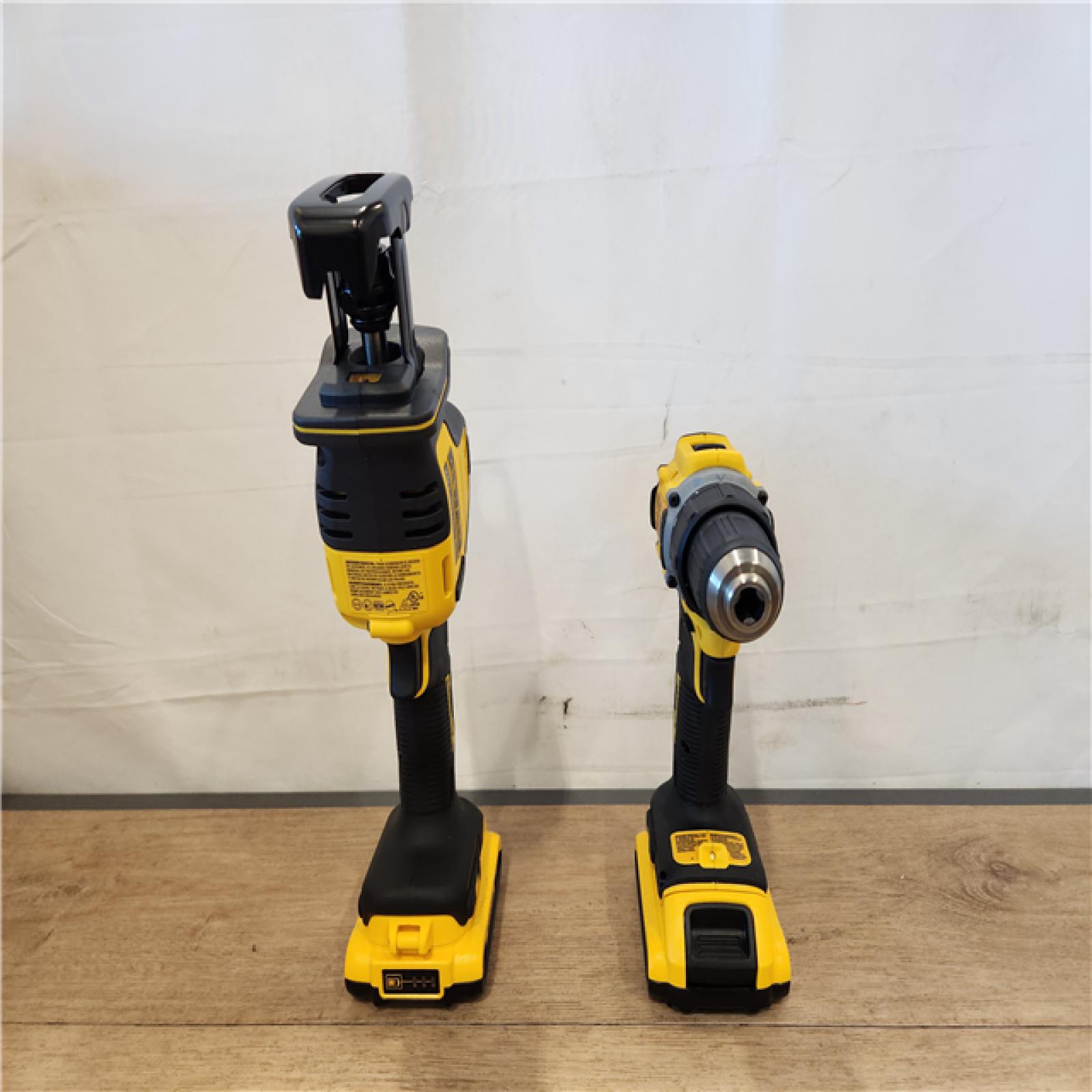AS-IS- DeWalt ATOMIC 20V MAX Lithium-Ion Cordless 2-Tool Combo Kit with 2-Batteries  Charger and Bag