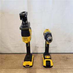AS-IS- DeWalt ATOMIC 20V MAX Lithium-Ion Cordless 2-Tool Combo Kit with 2-Batteries  Charger and Bag