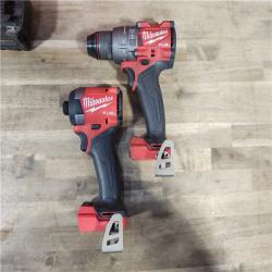 HOUSTON LOCATION - AS-IS MILWAUKEE M18 FUEL 18V Lithium-Ion Brushless Cordless Hammer Drill and Impact Driver Combo Kit (2-Tool) with 2 Batteries