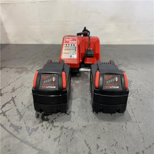 AS-IS- Milwaukee M18 18-Volt Lithium-Ion XC Starter Kit with Two 5.0Ah Batteries and Charger