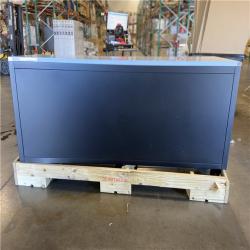 DALLAS LOCATION - Husky Tool Storage 84 in. W x 24 in. D Heavy Duty Mobile Workbench Tool Chest with Stainless Steel Work Top in Matte Black