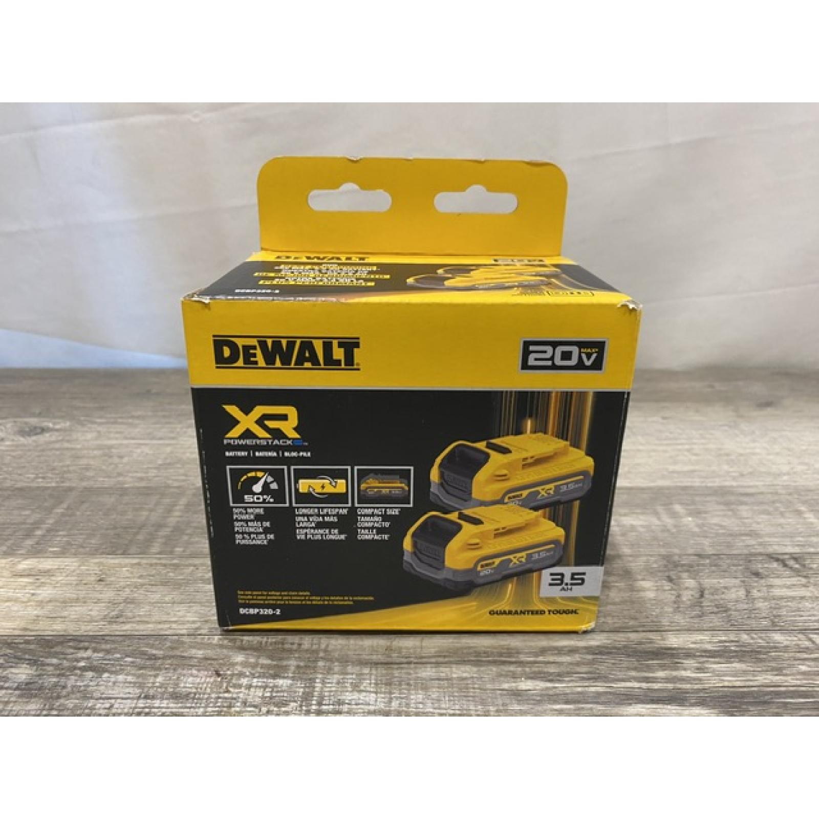 NEW - DEWALT 20V MAX XR POWERSTACK Lithium-Ion 3.5 Ah Battery (2 -Pack)