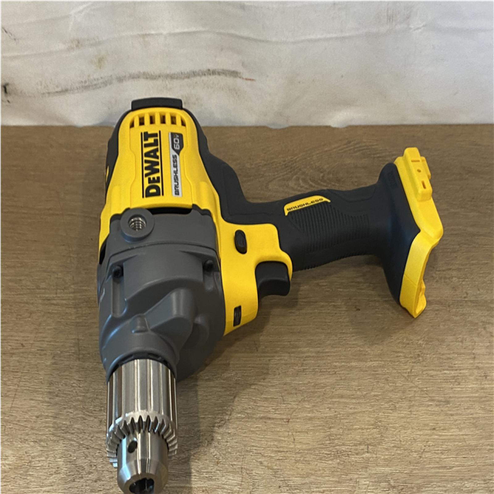 AS-IS DEWALT FLEXVOLT 60-Volt MAX Cordless Brushless 1/2 in. Mixer/Drill with E-Clutch (Tool-Only)