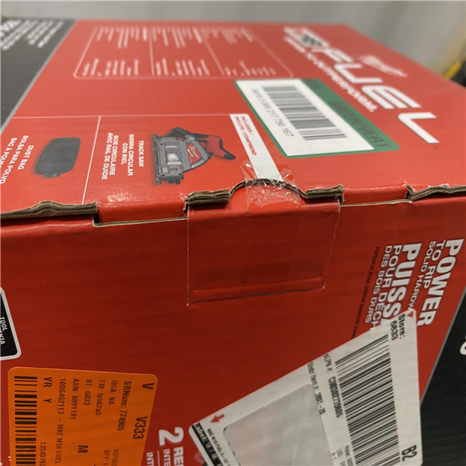 NEW - Milwaukee FUEL 18V Lithium-Ion Cordless Brushless 6-1/2 in. Plunge Cut Track Saw (Tool-Only)