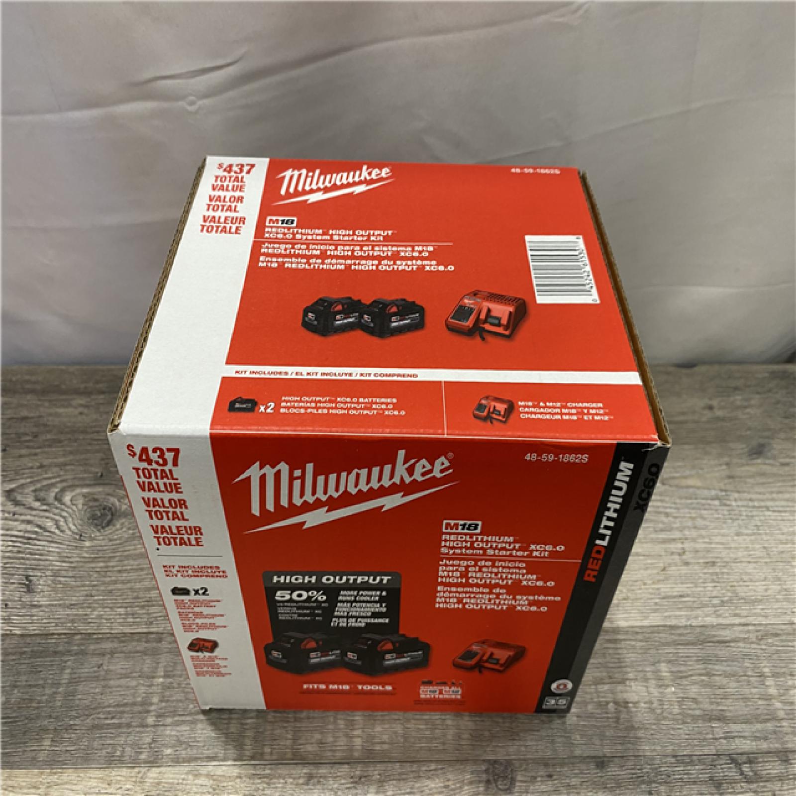 NEW - Milwaukee 18-Volt Lithium-Ion High Output Starter Kit