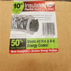 Phoenix NEW Master Flow 10 in. x 25 ft. Insulated Flexible Duct R8 Silver Jacket Pallet (9-Boxes)