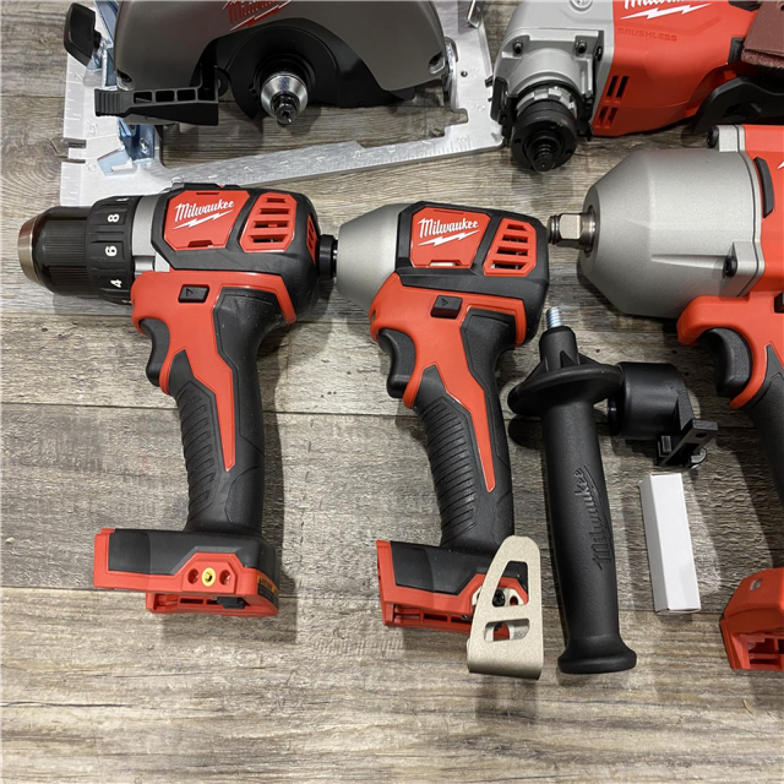 AS-IS Milwaukee 18-Volt Lithium-Ion Cordless (9-Tool) Combo Kit
