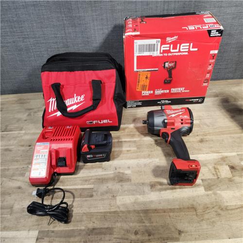HOUSTON LOCATION - AS-IS Milwaukee M18 1/2 in. Cordless Brushless High Torque Impact Wrench Kit (Battery & Charger)