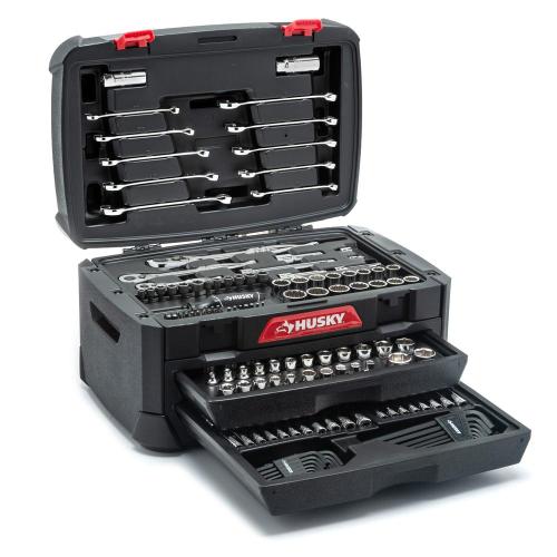 NEW- Husky 244-Piece SAE/Metric Mechanics Tool Set with Tool Box