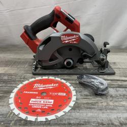 AS-IS Milwaukee FUEL 18V Lithium-Ion Brushless Cordless 7-1/4 in. Circular Saw (Tool-Only)