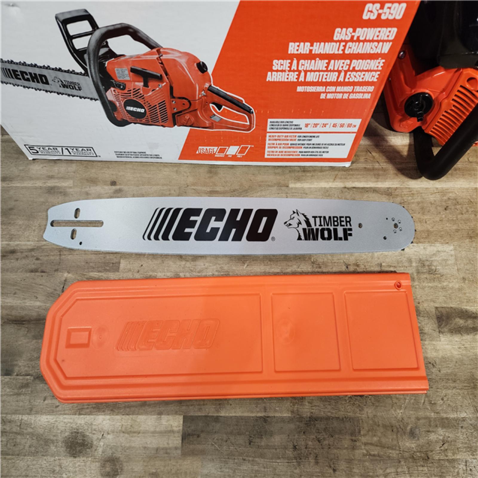 HOUSTON LOCATION - AS-IS (APPEARS LIKE NEW) ECHO 20 in. 59.8 Cc Gas 2-Stroke Rear Handle Chainsaw