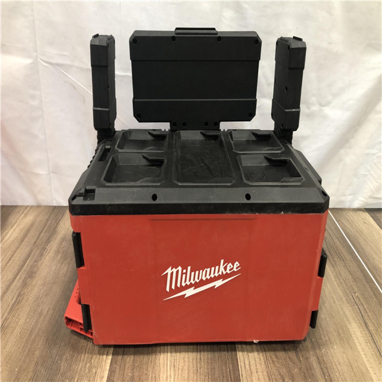 AS-IS Milwaukee 18-Volt Lithium-Ion Cordless PACKOUT 3000 Lumens LED Light with Built-In Charger