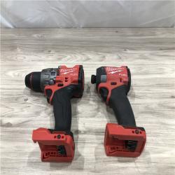 AS-IS Milwaukee M18 FUEL 18V Lithium-Ion Cordless Hammer Drill and Impact Driver Combo Kit