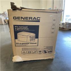 DALLAS LOCATION- AS-IS GENERAC 14kW Natural Gas or Propane Generator and 200 Amp Transfer Switch