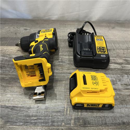AS-IS DEWALT Atomic 20V Lithium-Ion Cordless Compact 1/2 in. Drill/Driver Kit