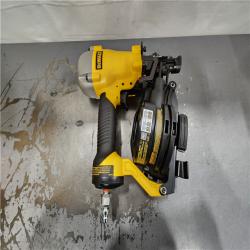 AS-IS- DeWalt 1-3/4 in. 15 Degree Pneumatic Coil Roofing Nailer (Tool-Only)