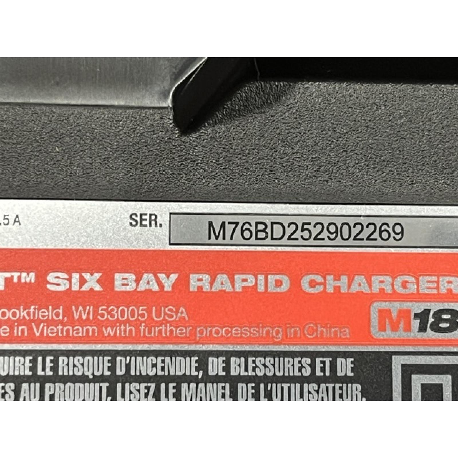 AS-IS Milwaukee 18V Lithium-Ion PACKOUT 6-Port Rapid Charger