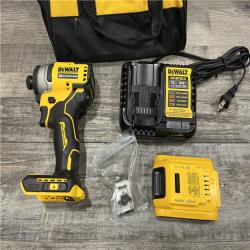 AS-IS DEWALT Atomic 20V Max Lithium-Ion Brushless Cordless Compact 1/4 in. Impact Driver Kit