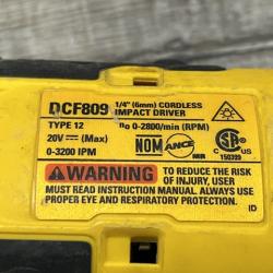 AS-IS DEWALT Atomic 20V Max Lithium-Ion Brushless Cordless Compact 1/4 in. Impact Driver Kit