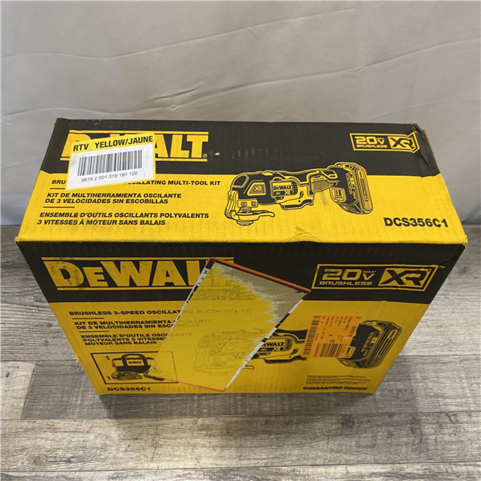 NEW - DEWALT 20V MAX XR Cordless Brushless 3-Speed Oscillating Multi Tool Kit