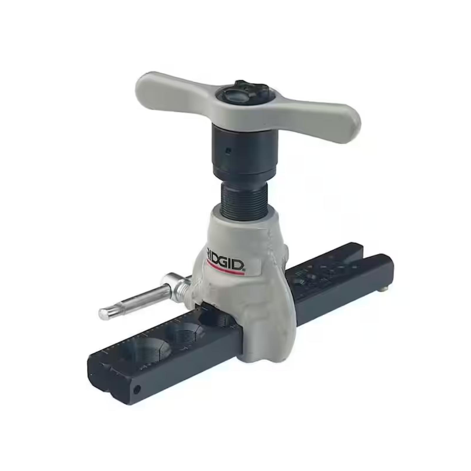 NEW! - RIDGID 1/8 in. to 3/4 in. Model 458R Heavy-Duty Ratcheting 45 Degree Flaring Tool  Copper  Brass  Aluminum  Steel Pipe & Tubing