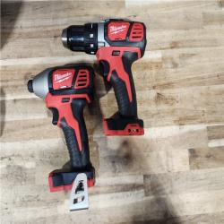 HOUSTON LOCATION - AS-IS Milwaukee 18V Lithium-Ion Cordless Drill Driver/Impact Driver Combo Kit