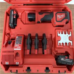 California AS-IS Milwaukee M18 Short Throw Press Tool Kit, includes (2) Batteries, Charger & Hard Case