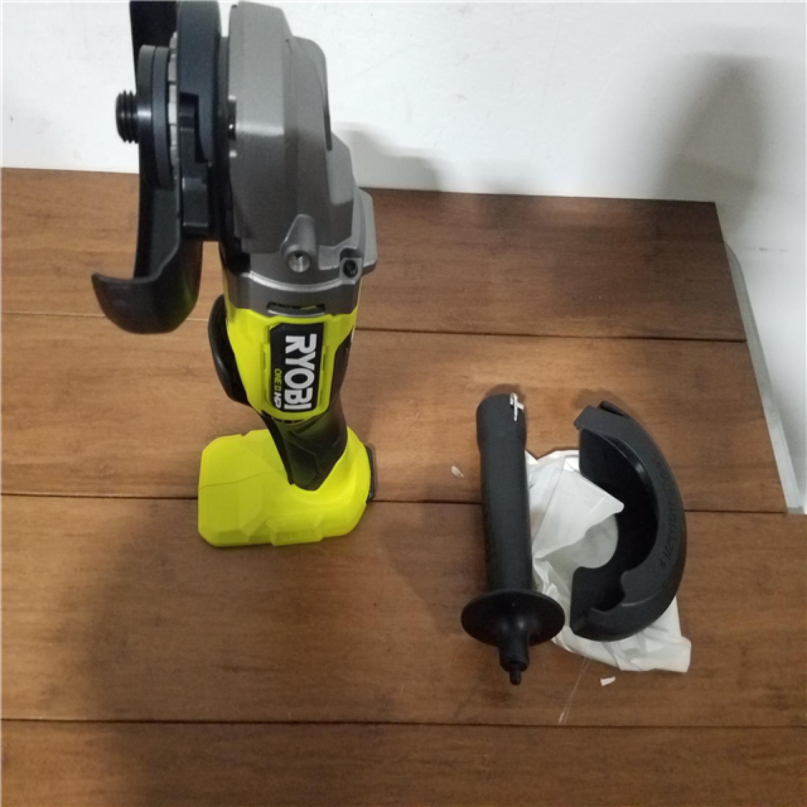 CALIFORNIA AS-IS RYOBI ONE+HP 18V BRUSHLESS 4-1/2 ANGLE GRINDER/CUT-OFF (TOOL ONLY)