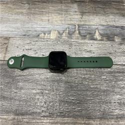 AS-IS Apple Watch Series 7 41mm GPS Green Aluminum Case - Clover Sport Band