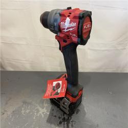AS-IS - Milwaukee M18 FUEL 18V Lith-Ion Brushless Cordless 1/2 in. Hammer Drill/Driver w/ 5.0 Ah Battery