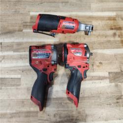 HOUSTON LOCATION - AS-IS MILWAUKEE 3 TOOL COMBO