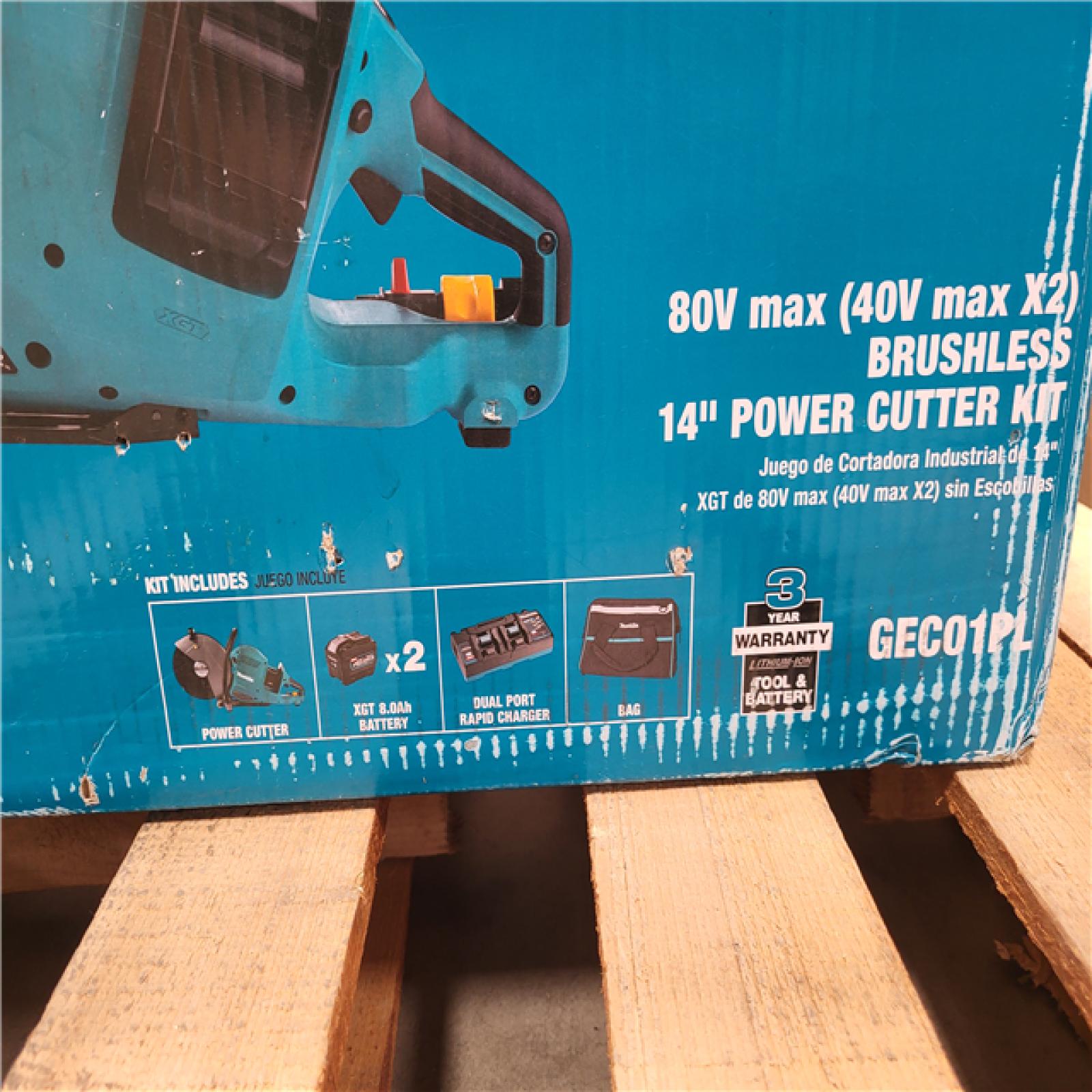 CALIFORNIA NEW MAKITA 80V MAX BRUSHLESS 14 POWER CUTTER KIT