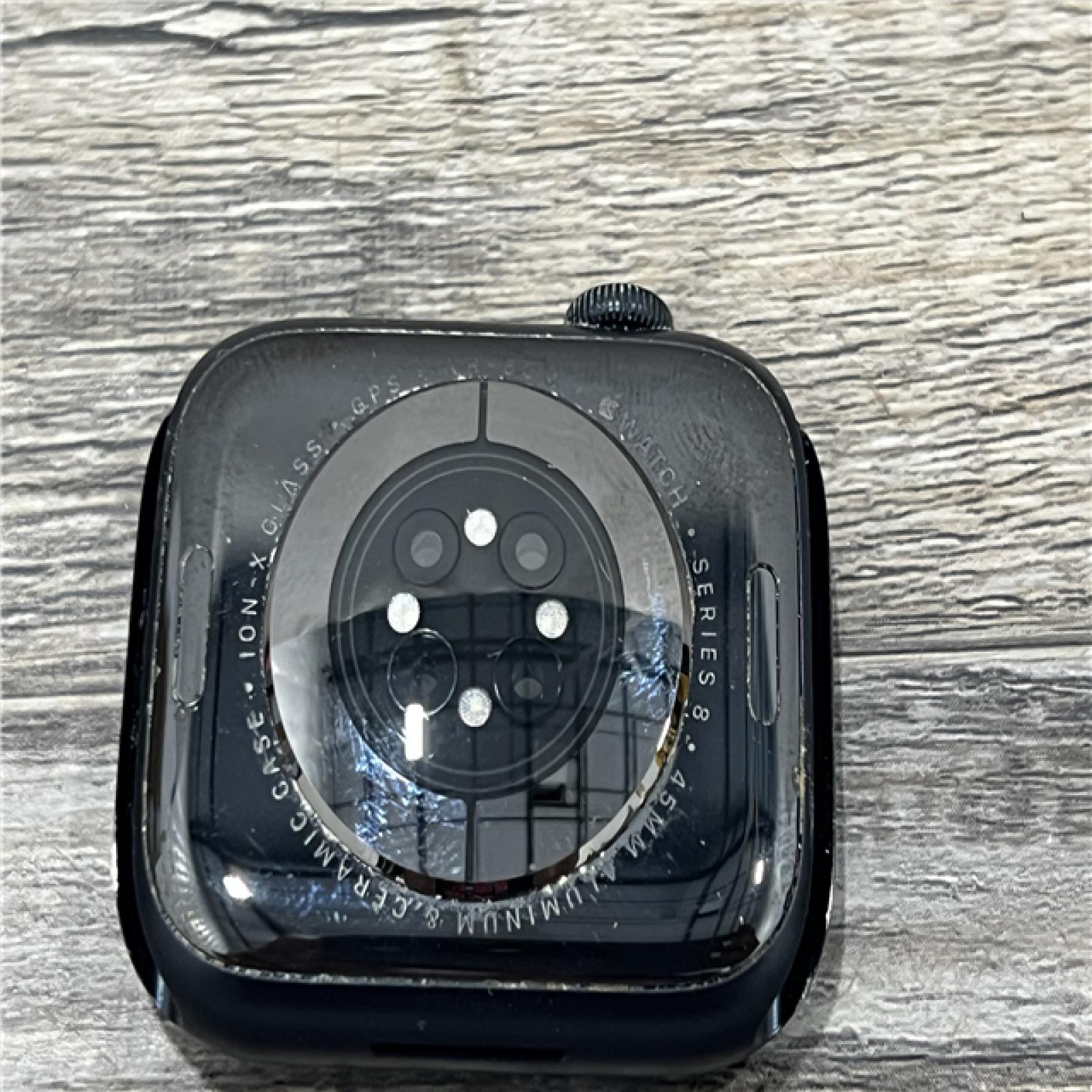 AS-IS Apple Watch Series 8 [GPS, 45mm] - Midnight Aluminum Case with Midnight Sport Band -WR-50M