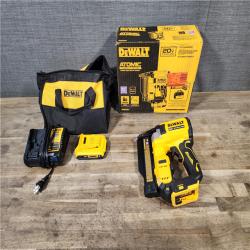 HOUSTON LOCATION - AS-IS DEWALT ATOMIC 20V MAX Lithium Ion Cordless 23 Gauge Pin Nailer Kit with 2.0Ah Battery and Charger