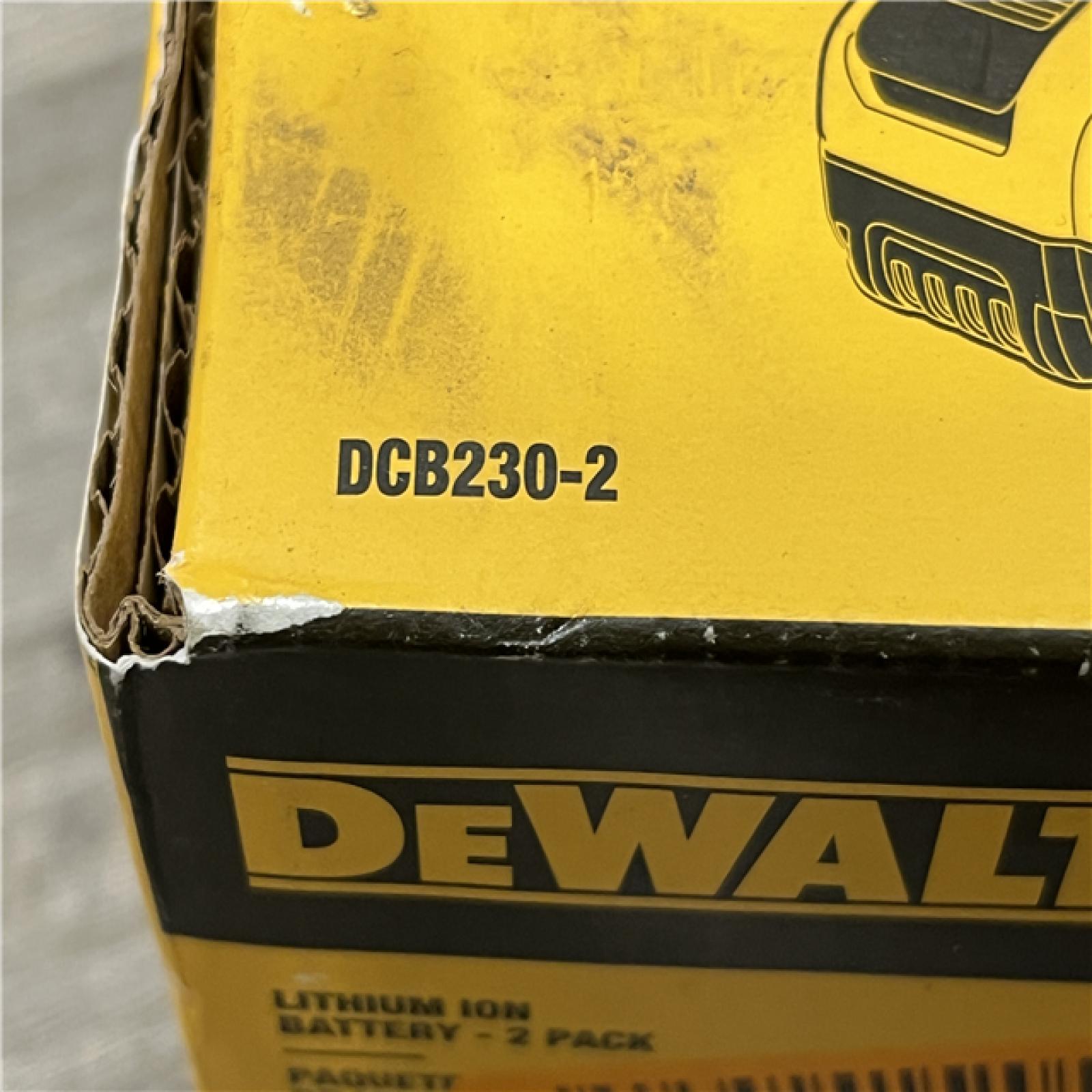 NEW - DEWALT 20V MAX Compact Lithium-Ion 3.0Ah Battery Pack (2 Pack)
