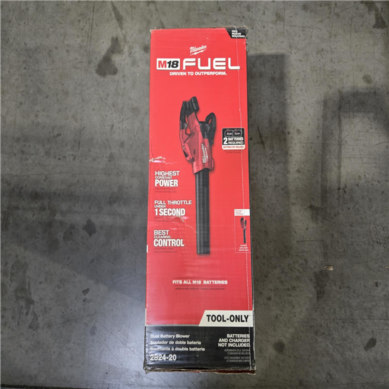 NEW!- Milwaukee  FUEL Dual Battery 145 MPH 600 CFM 18V Cordless Handheld Blower (Tool-Only)
