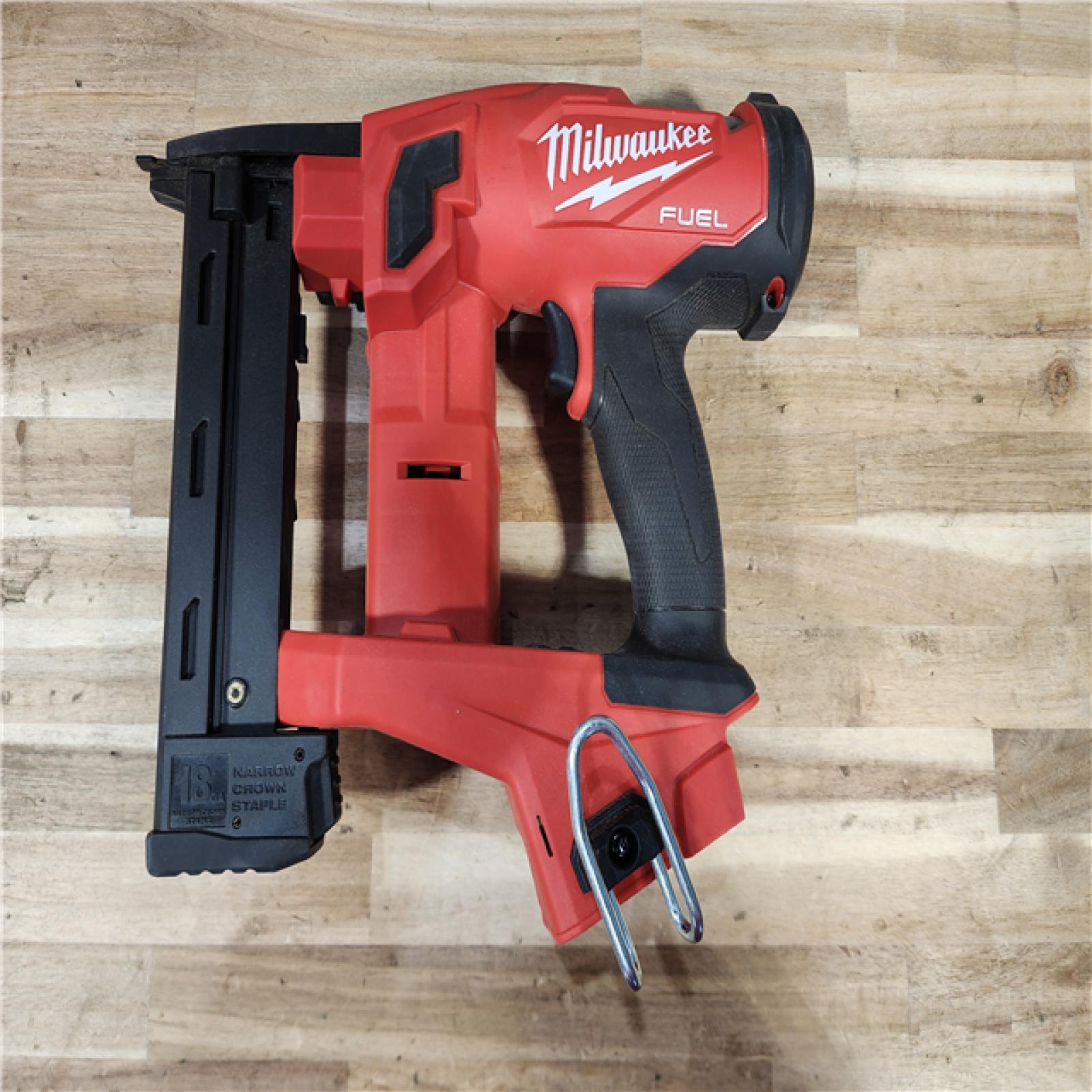 HOUSTON LOCATION - AS-IS Milwaukee FUEL 18-Volt Lithium-Ion Brushless Cordless 18-Gauge 1/4 in. Narrow Crown Stapler (Tool-Only)